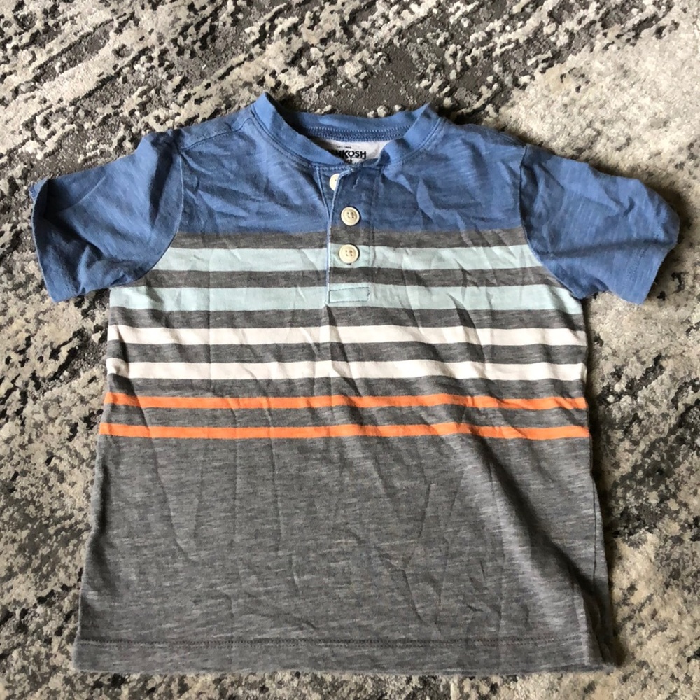 EUC boys OshKosh Henley tee.